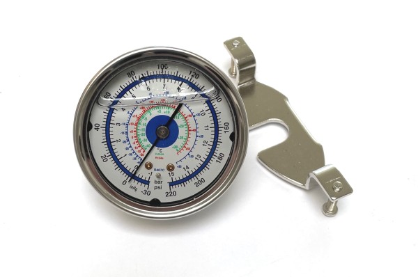 Niederdruckmanometer für Klimaservicegeräte Einbaumanometer R134, R407c, R404a